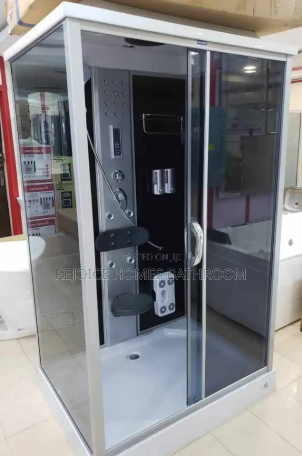 Shower Room Chrome 120 by 90