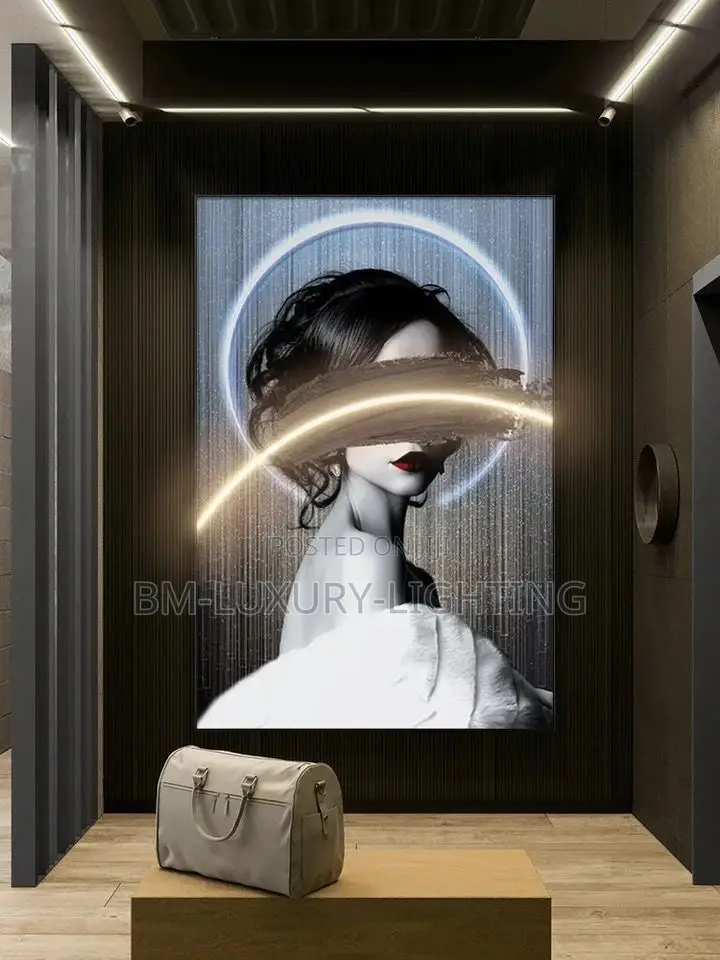 Modern Nordic Wall Art Frame Led Light