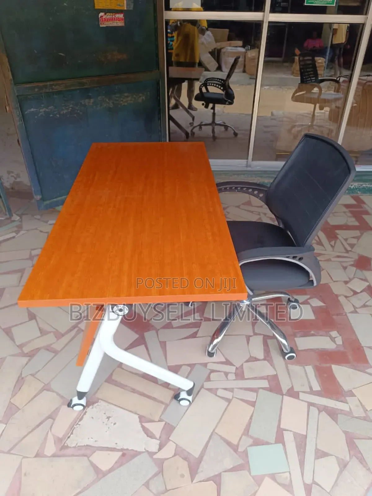 Training Table, Moveable and Foldable.