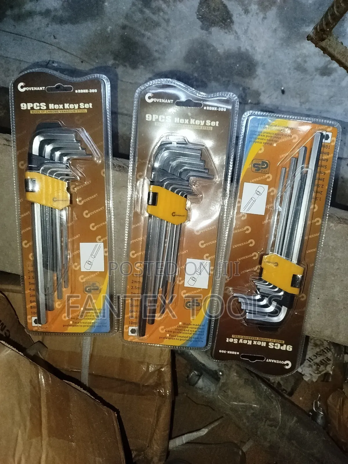 Hex Key Set,9 Pc's.
