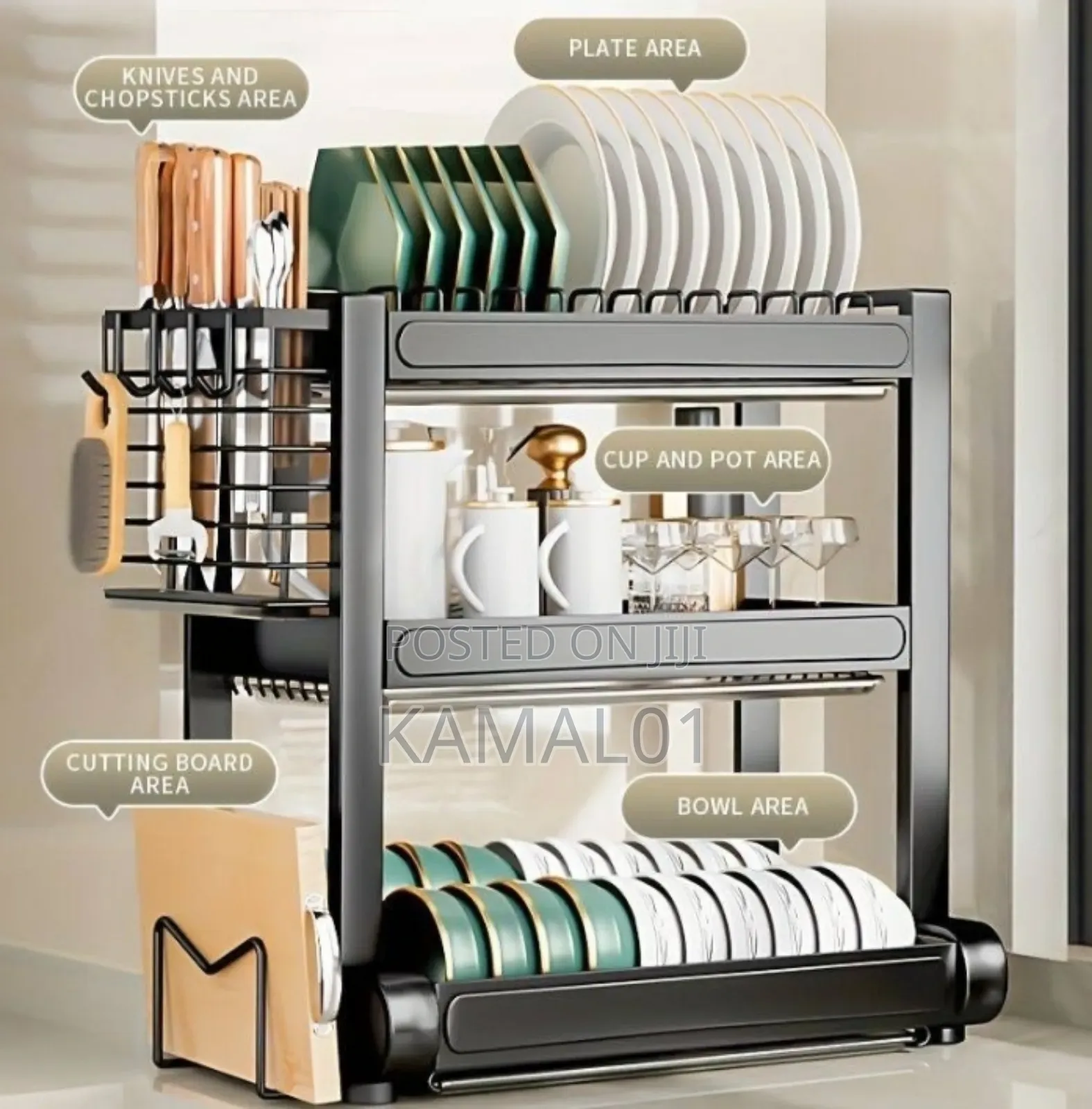 Quality 2 Tier Sturdy Plate Rack
