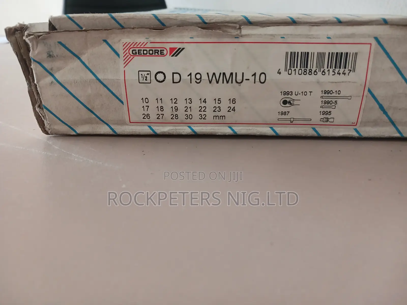 Gedore D 19 WMU-10 1⁄2" 24pc 10-32mm Socket Wrench Set