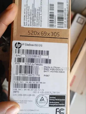 New Laptop HP 650 16GB Intel Core I7 SSD 512GB