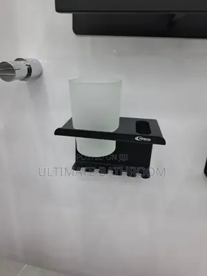 Black Single Toothbrush Holder