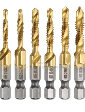 6pcs Drill Tap Bits Set for Accurate Drilling and Tapping