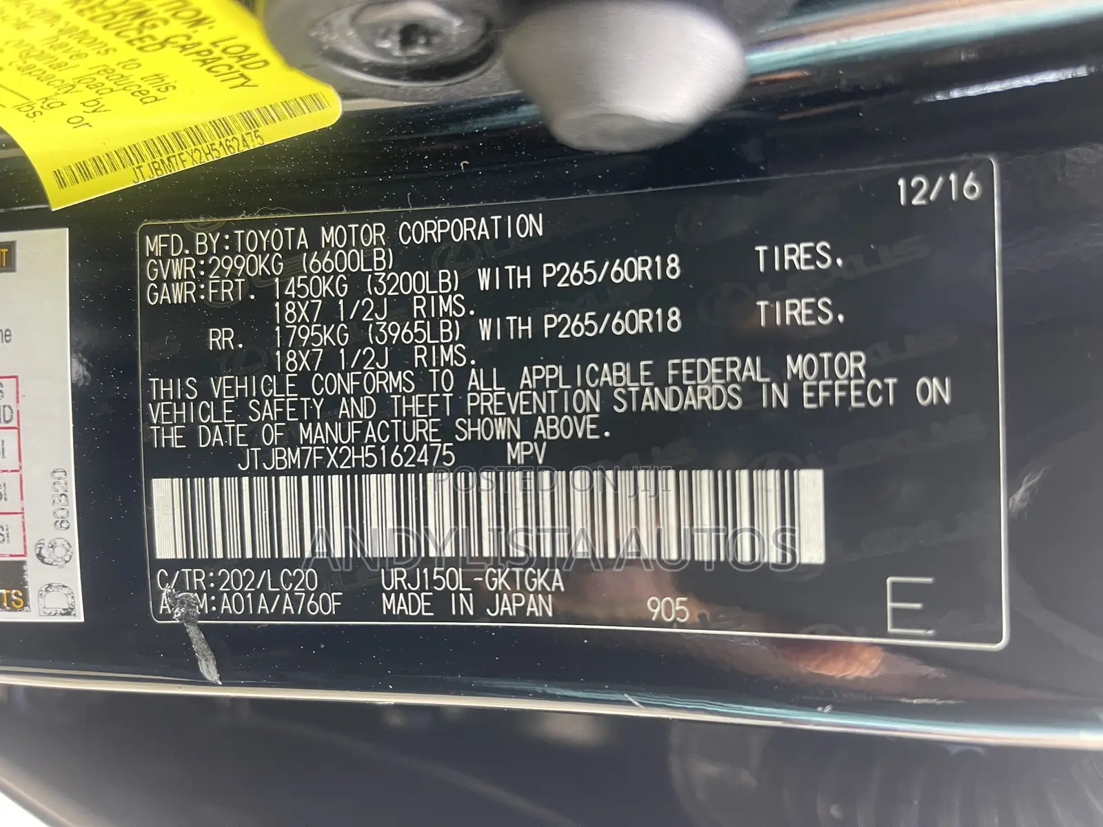 Lexus GX 460 Base 2017 Black