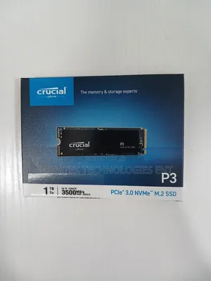1tb Ssd Crucial P3 Pcie 3.0 Gen3 M.2 Nvme Solid Laptop Drive