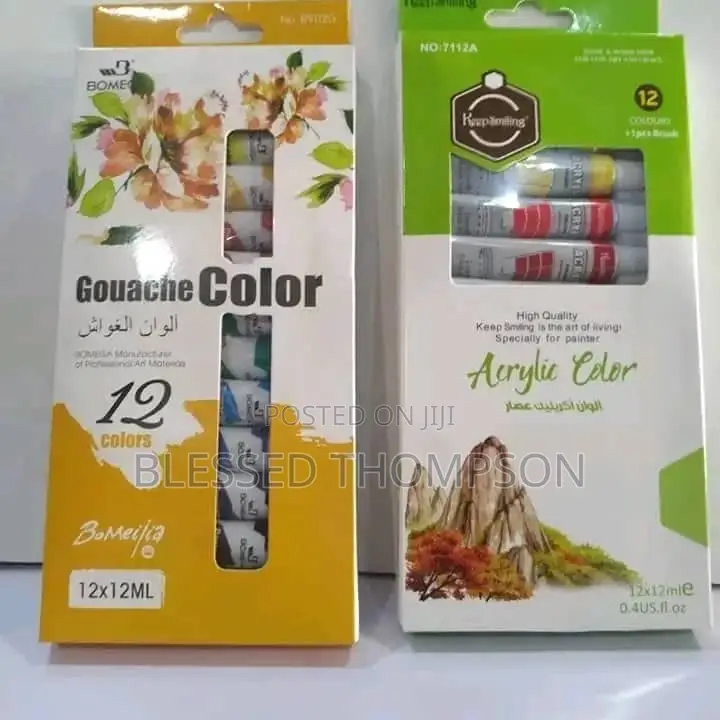 Acrylic Paint X 12 Colors - Price: ₦ 6,500 on Jiji.ng [Lagos Island (Eko)]