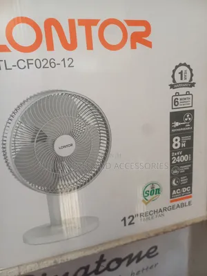 12" Lontor CTL-Cf026-12 Rechargeable Tanle Fan Clearance Sales