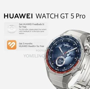 HUAWEI WATCH GT 5 Pro 46 Mm Smartwatch, Sharp-Edged Design