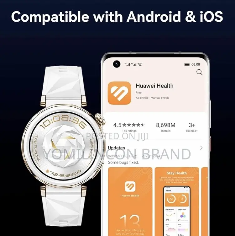 HUAWEI WATCH GT 5 Pro 46 Mm Smartwatch, Sharp-Edged Design