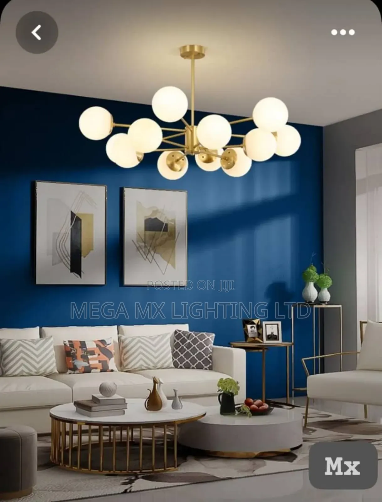 MX Nordic Gold Chandelier