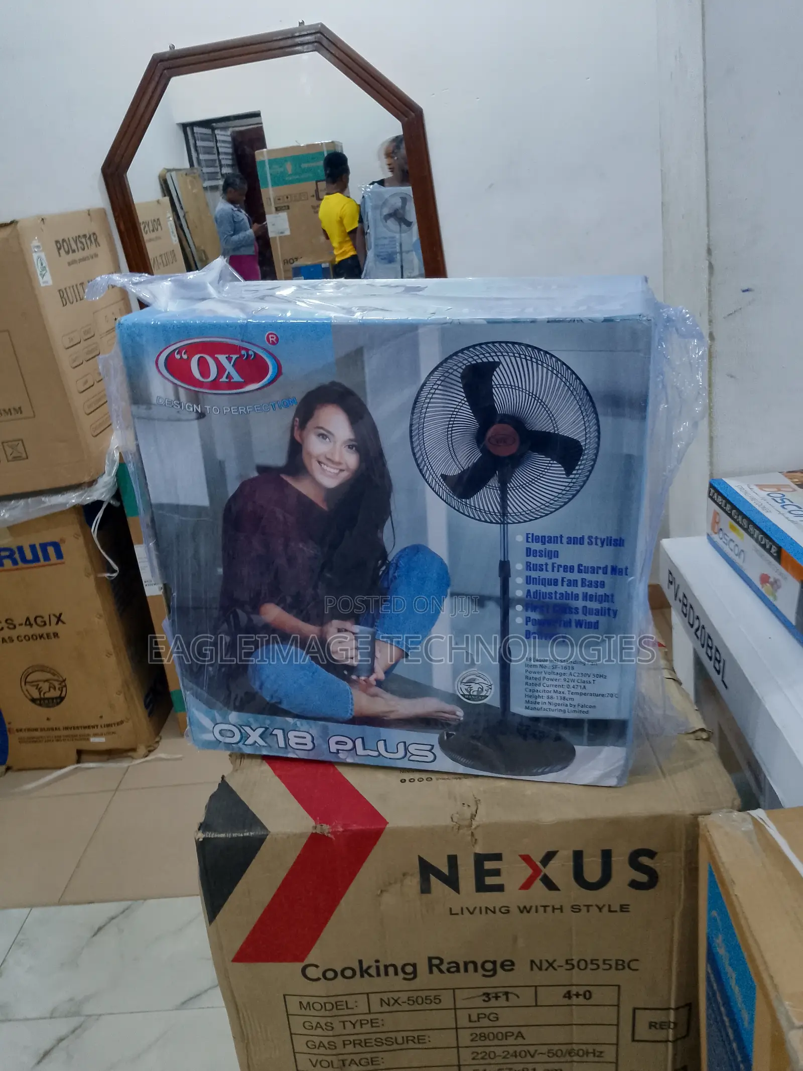 Rest Comfortably Wit OX 18 PLUS Standing Fan