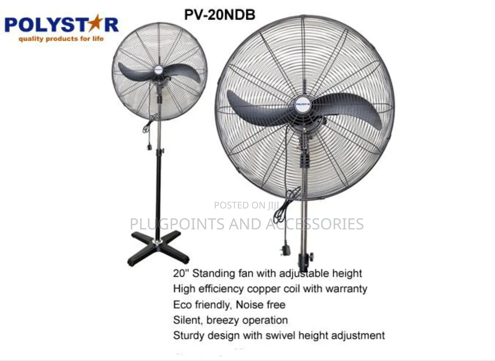 Polystar Industrial Fans 18" 20" 26"