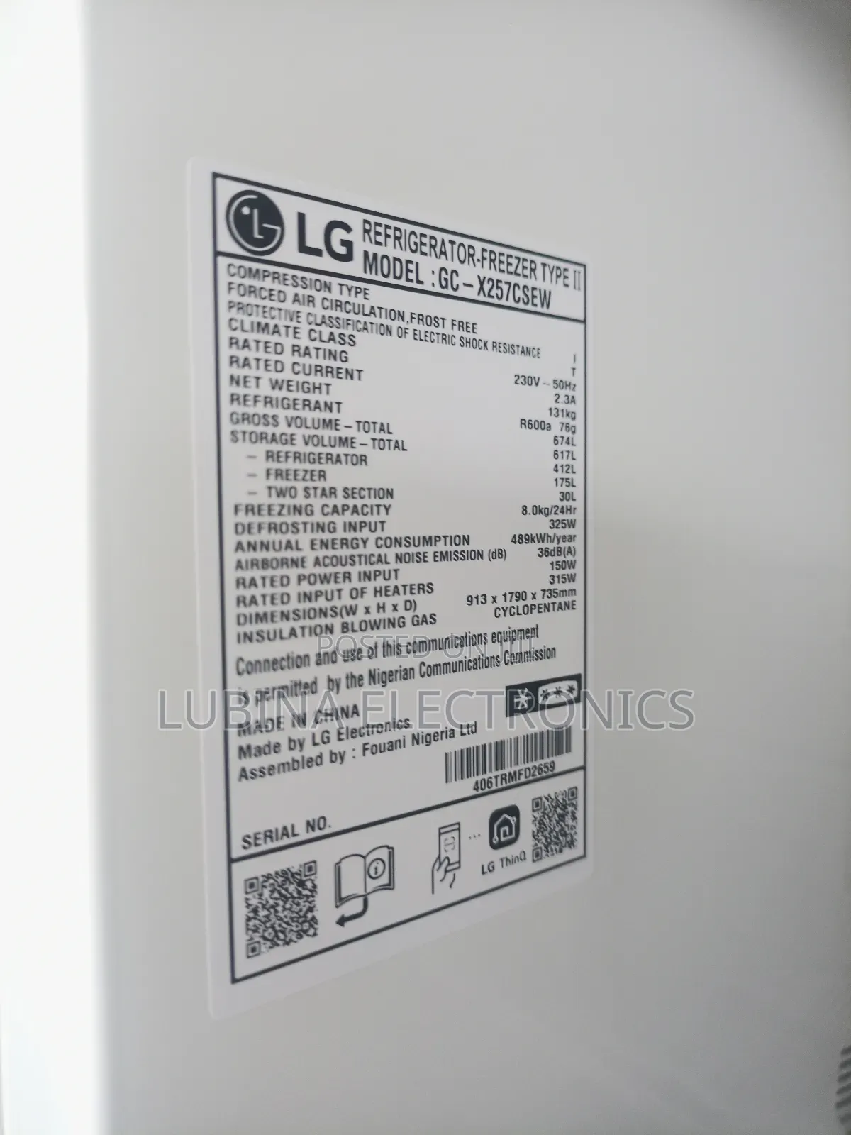 Brand New LG Side-by-Side✓Nok-Nok✓Ice Maker✓Dispenser✓Fridge