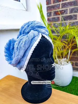 Quick Dry Hair Towel With Button