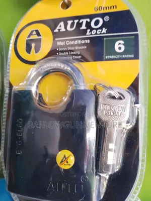 BXG Auto Black Padlock Black 70mm