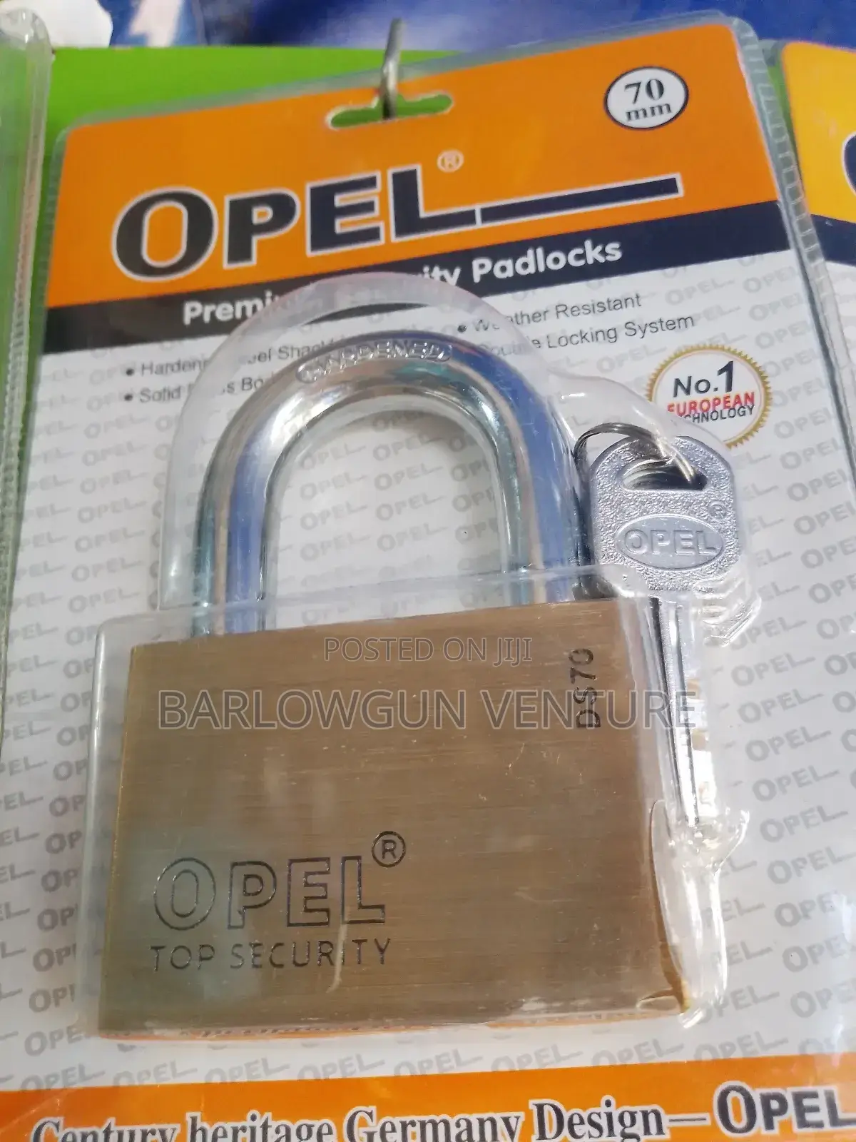 Opel Top Security Padlock 70mm