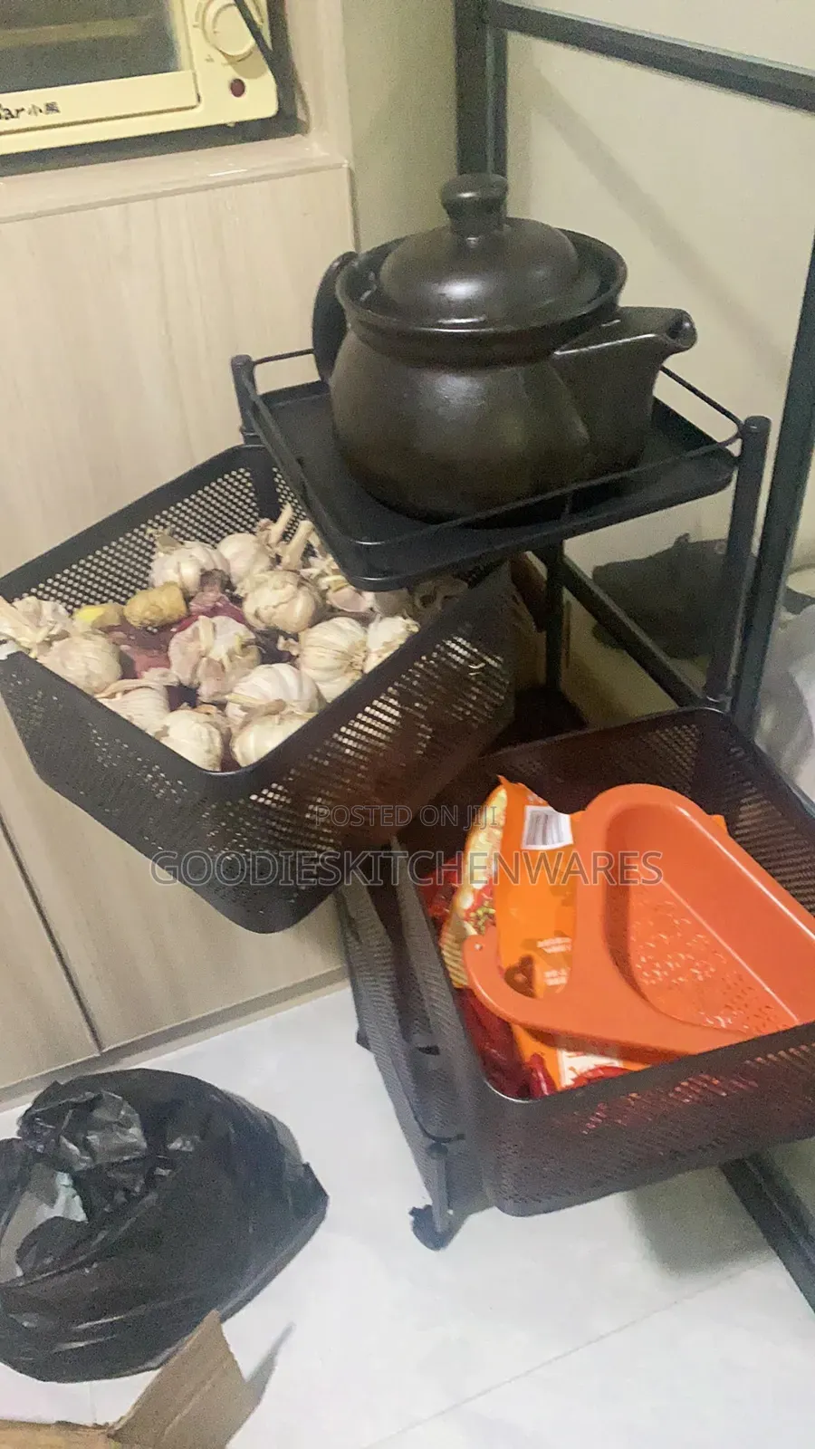 5 Layer Storage Fruit Rack / Storage Rack With Wheel