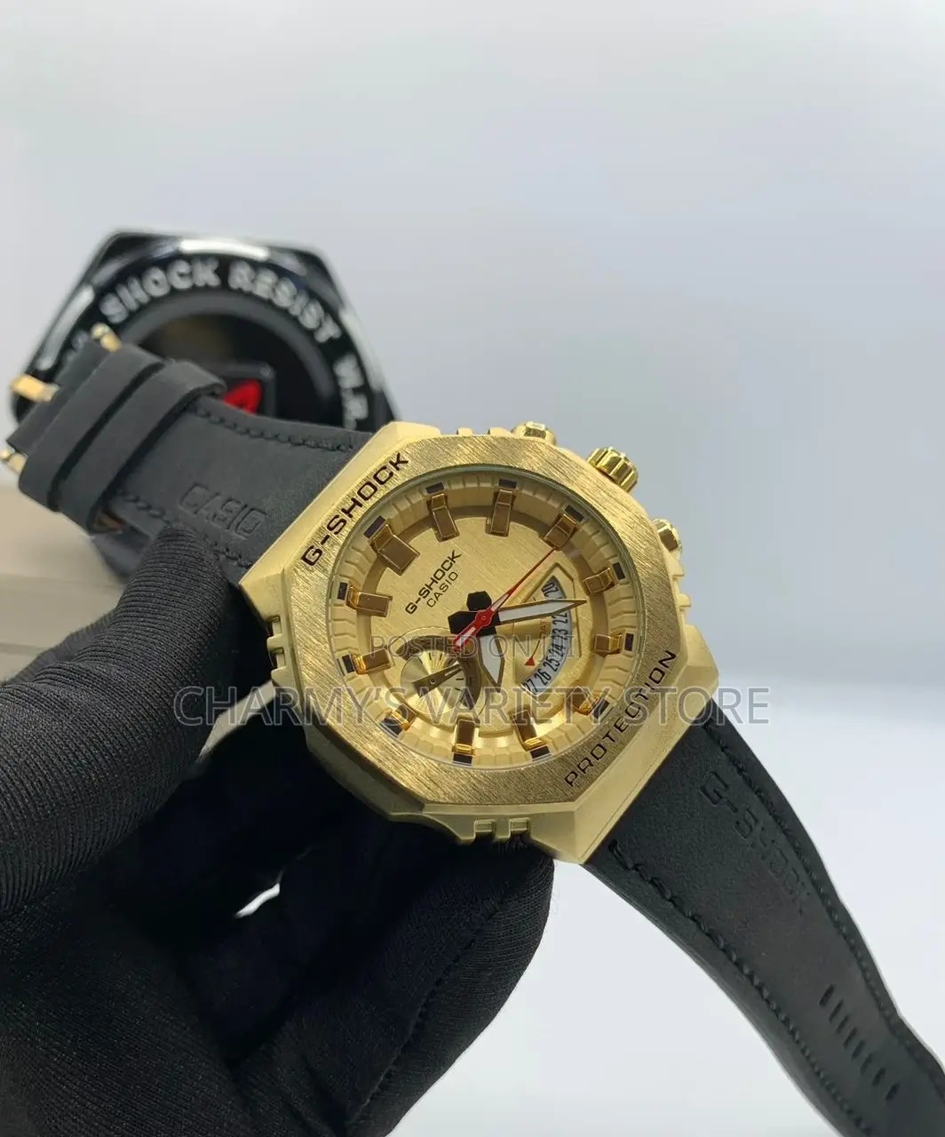 G-Shock Leather Strap Watch