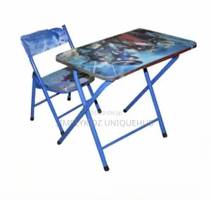 Avengers Cartoon Character Table Chair Set - Pre-Owned