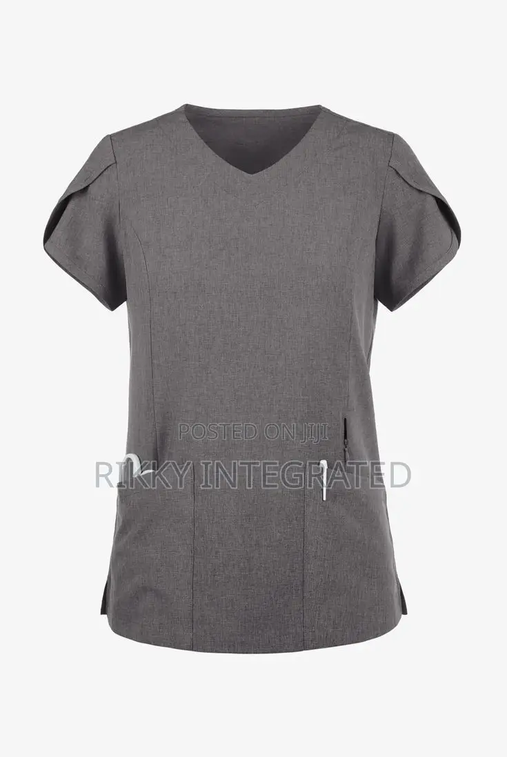 Flock Printed Nurse Scrub Suits, T-shirt With Logos