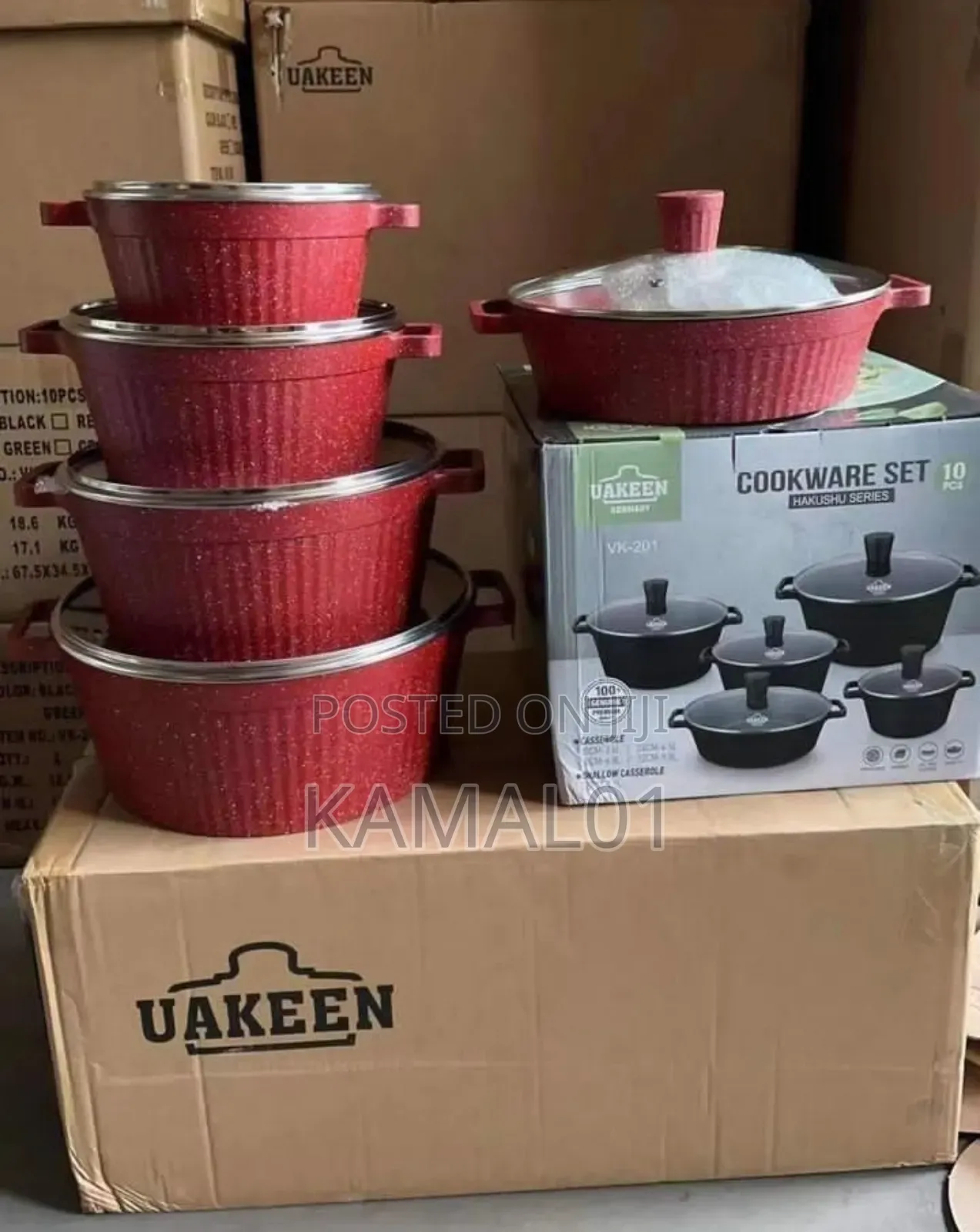 Uakeen Granite Nonstick Cooking Set- 5pcs Pot