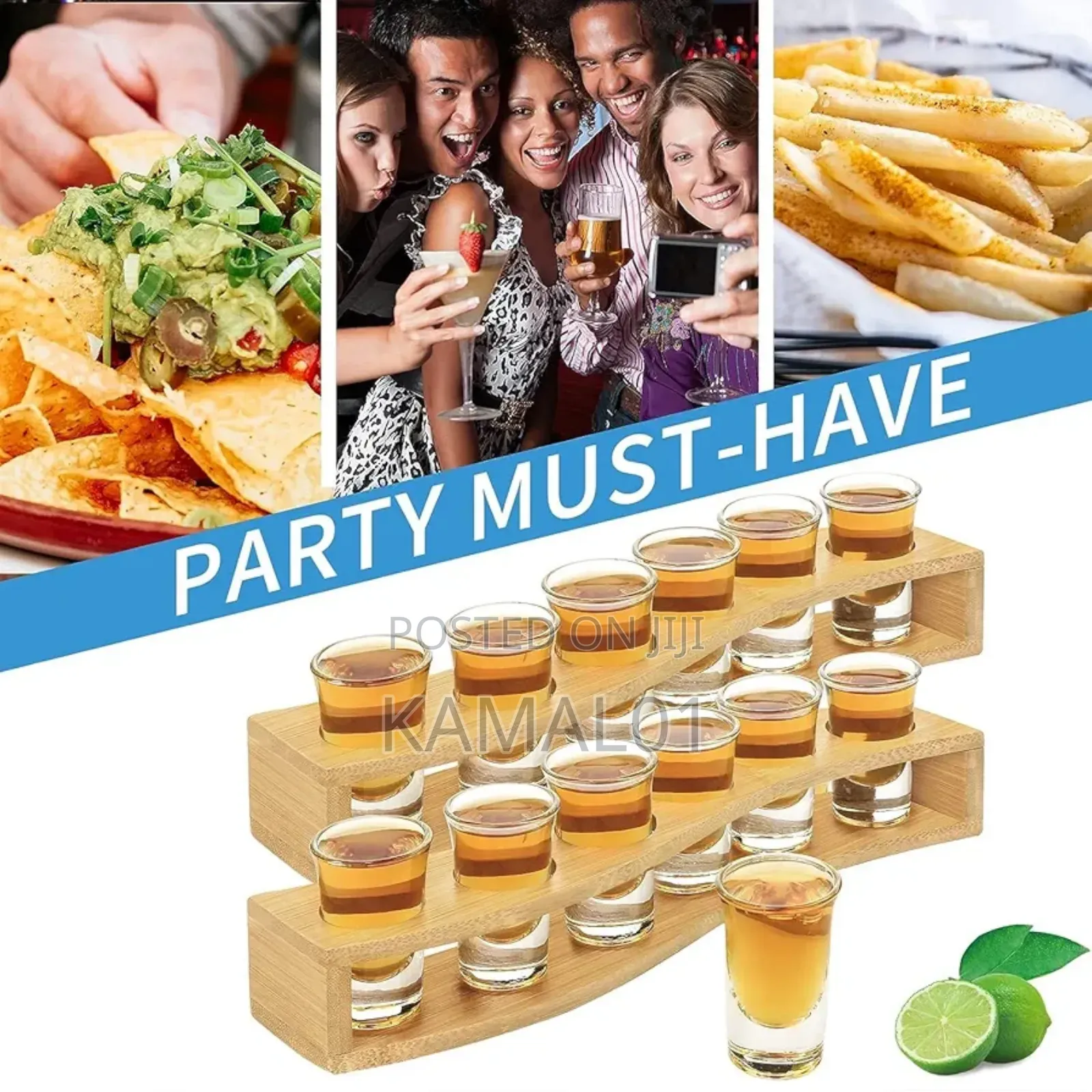 Shot Rack And Shot Glasses 6pcs