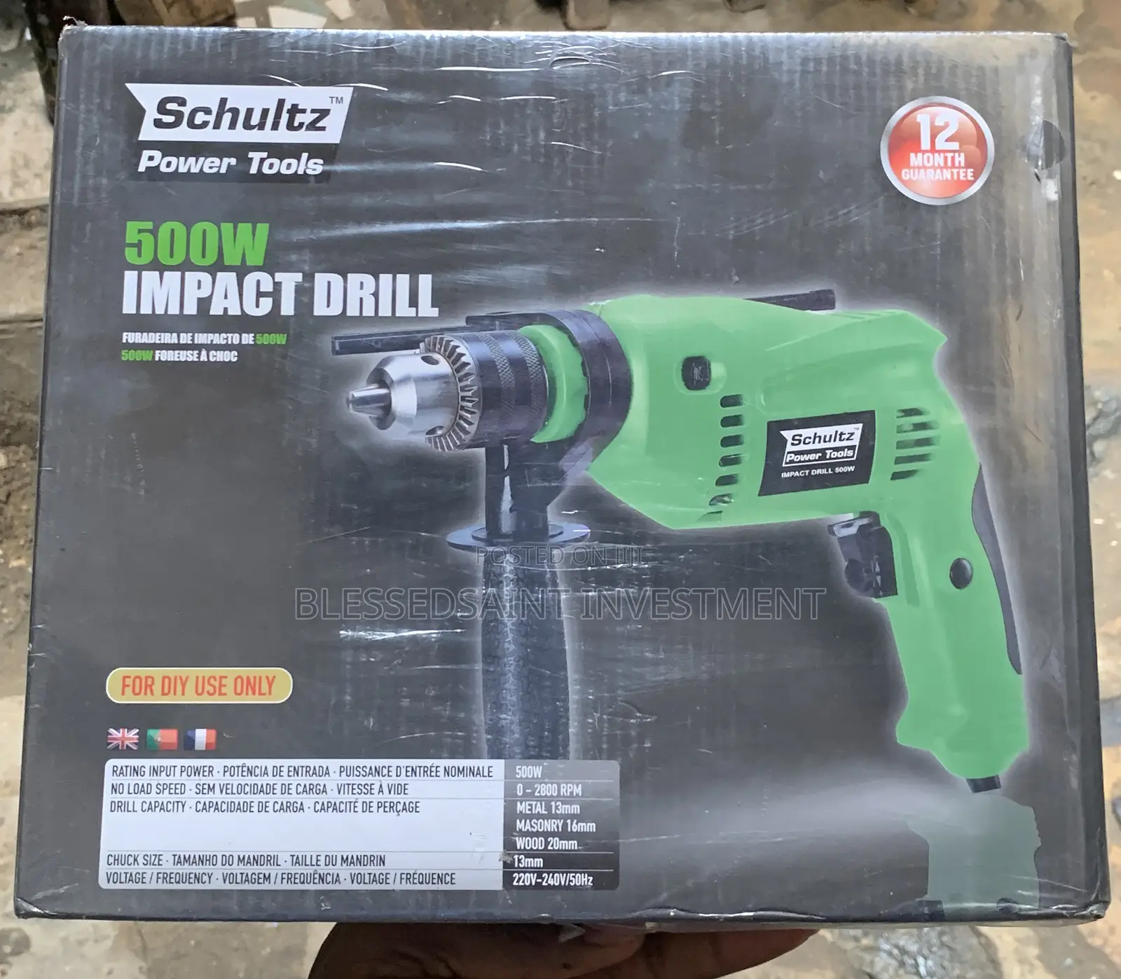 Schultz 13mm Impact Drill Machine 500w