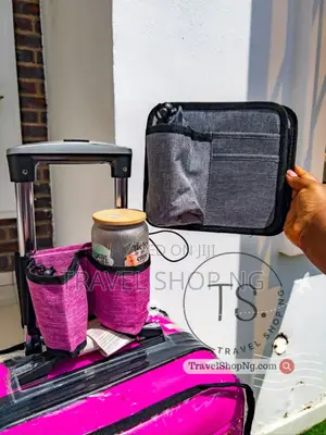 Carry-on Caddy | Luggage Cup Holder With Bottle Holder