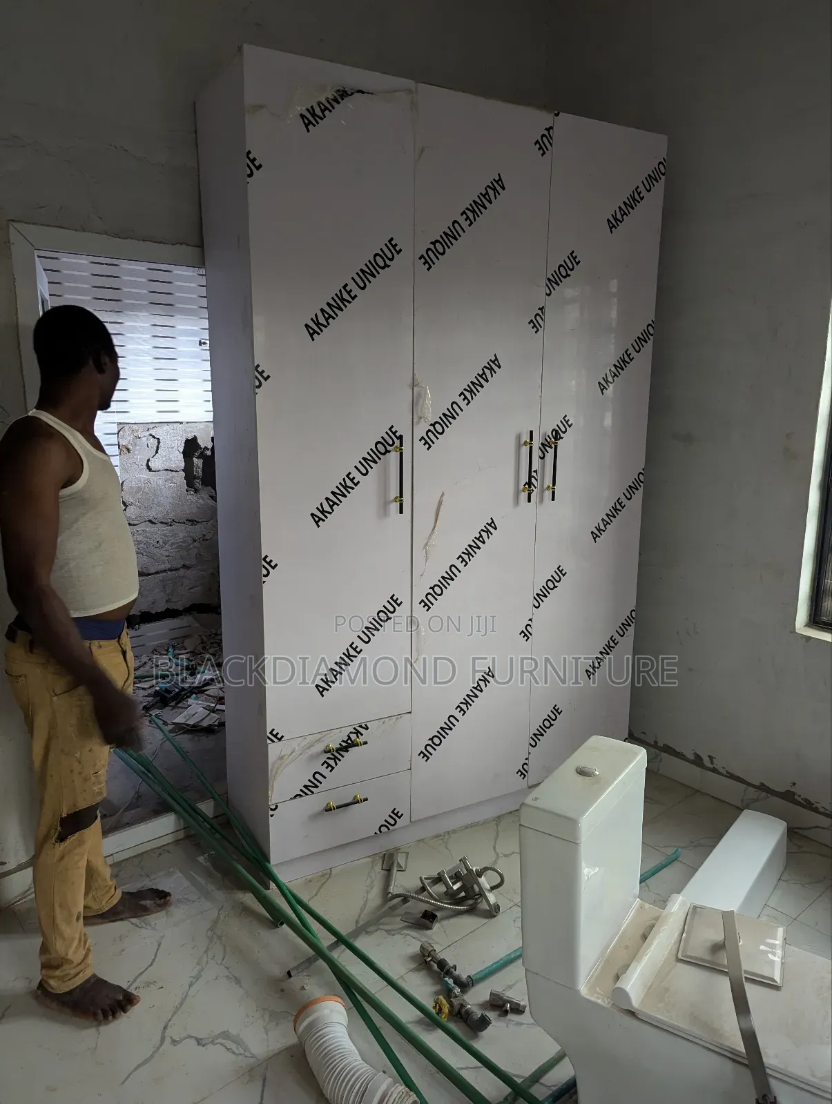 Standard Size Wardrobe High Gloss