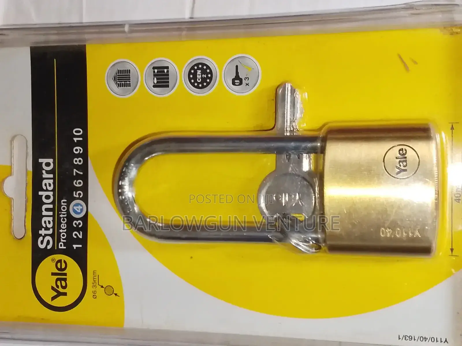 Yale Security Padlock 40mm