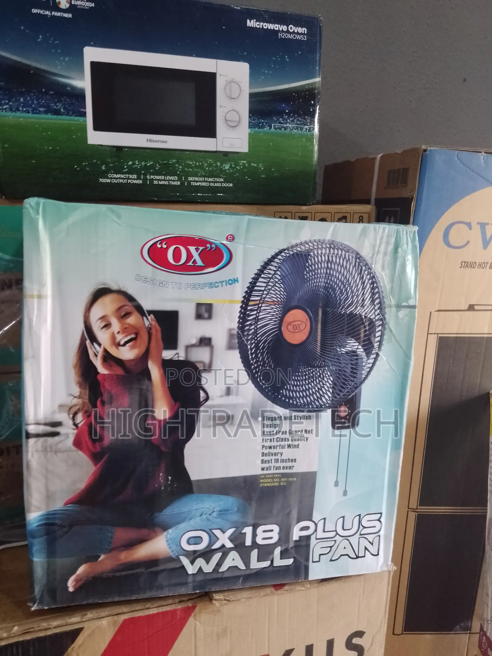 BrandNew FirstClass Quality OX Wall Fan (18") in Epe Home