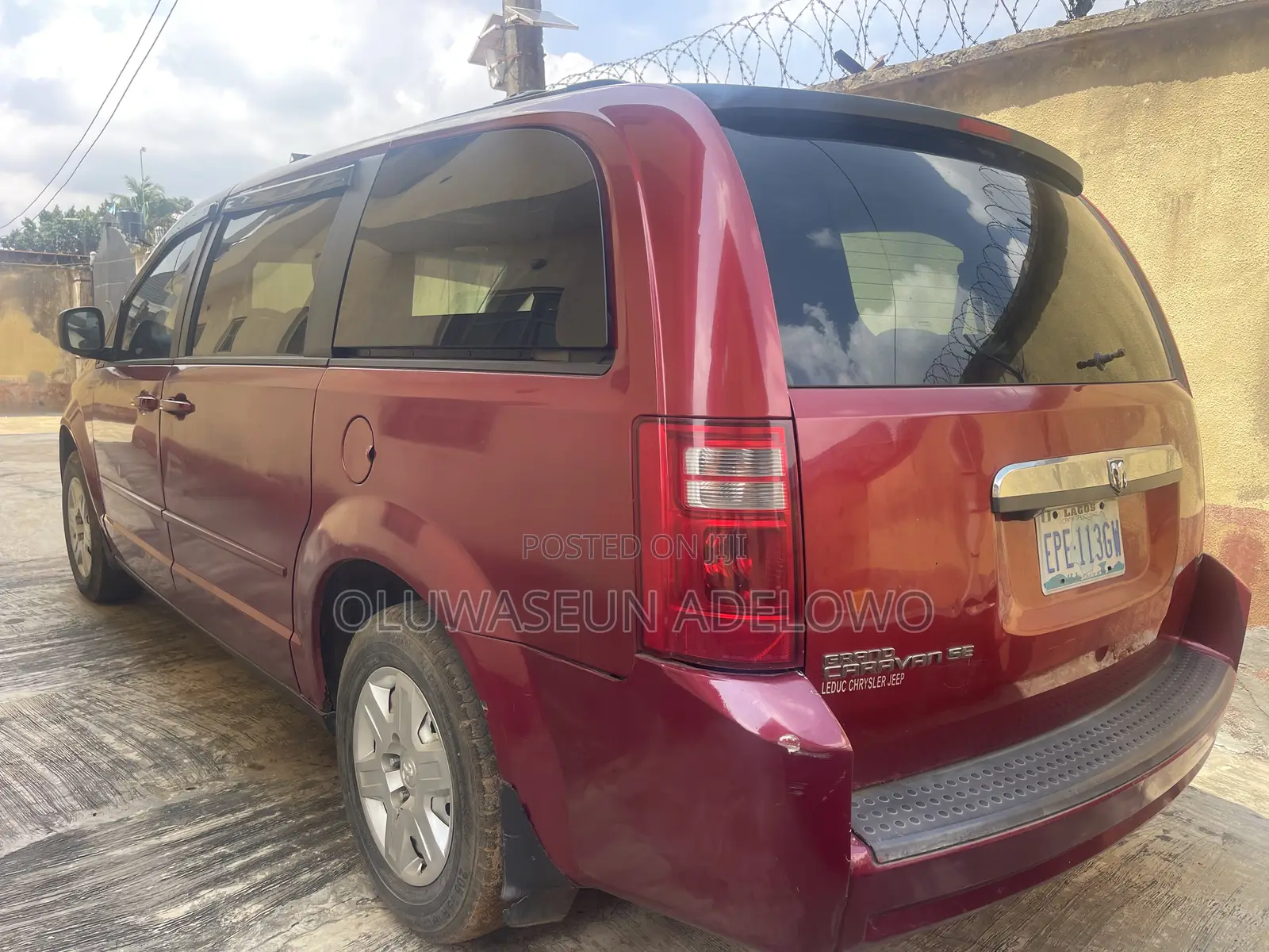 Dodge Caravan 2008 Red