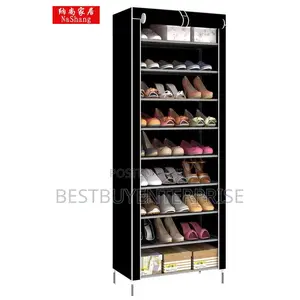 9 Step Shoe Rack With Cover