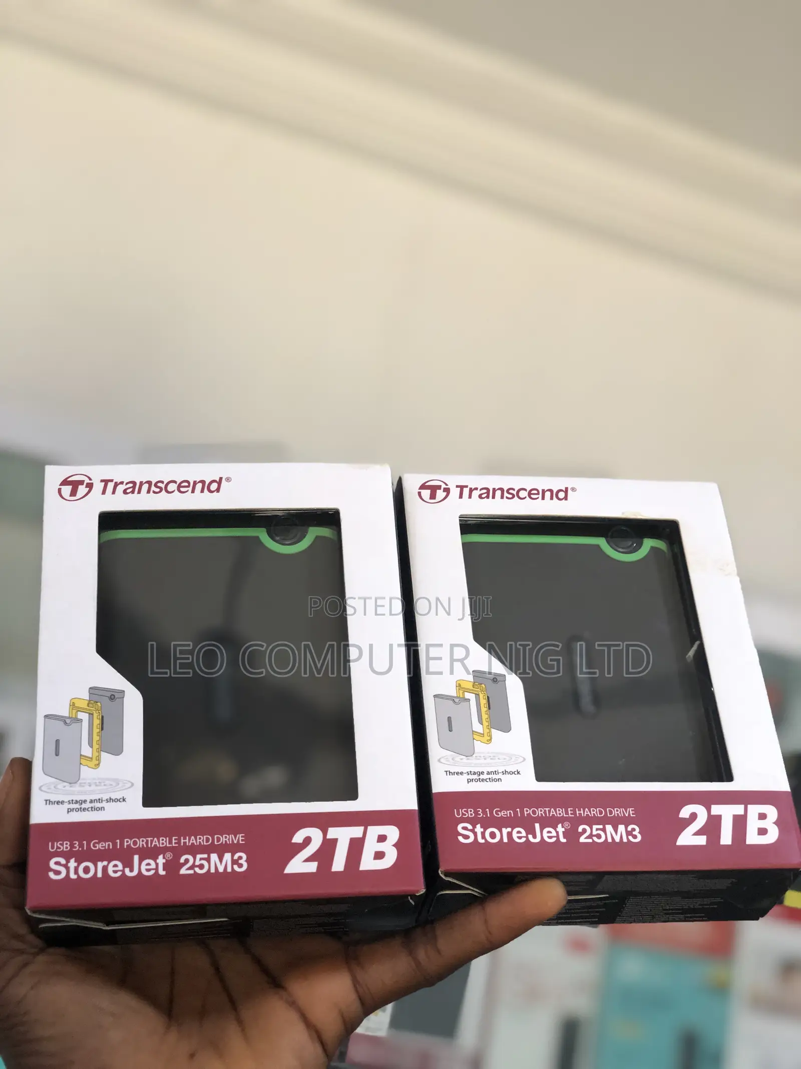 Transcend Storejet 25m3 External Hard Drive 2tb