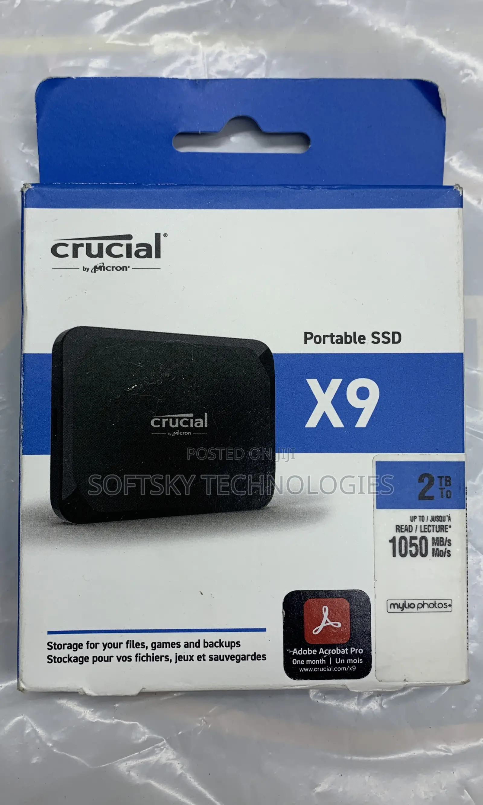 Crucial X9 2tb Portable SSD 1050mbps