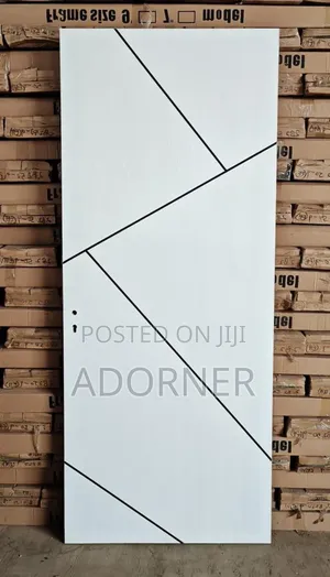 White HDF Wooden Door