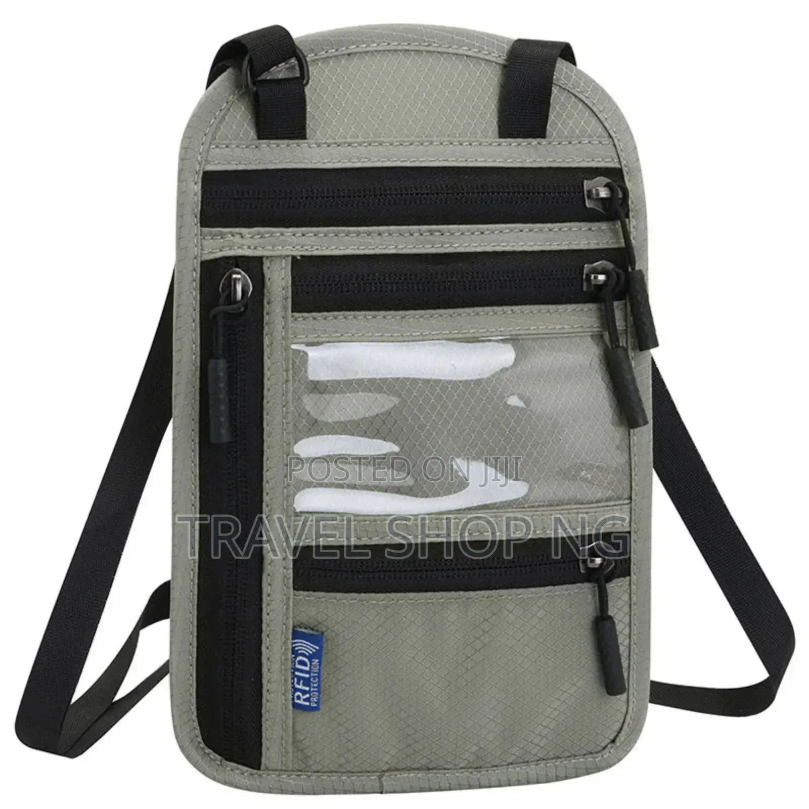 Rfid-Blocking Shoulder /Neck Document Bag