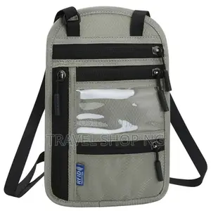Rfid-Blocking Shoulder /Neck Document Bag