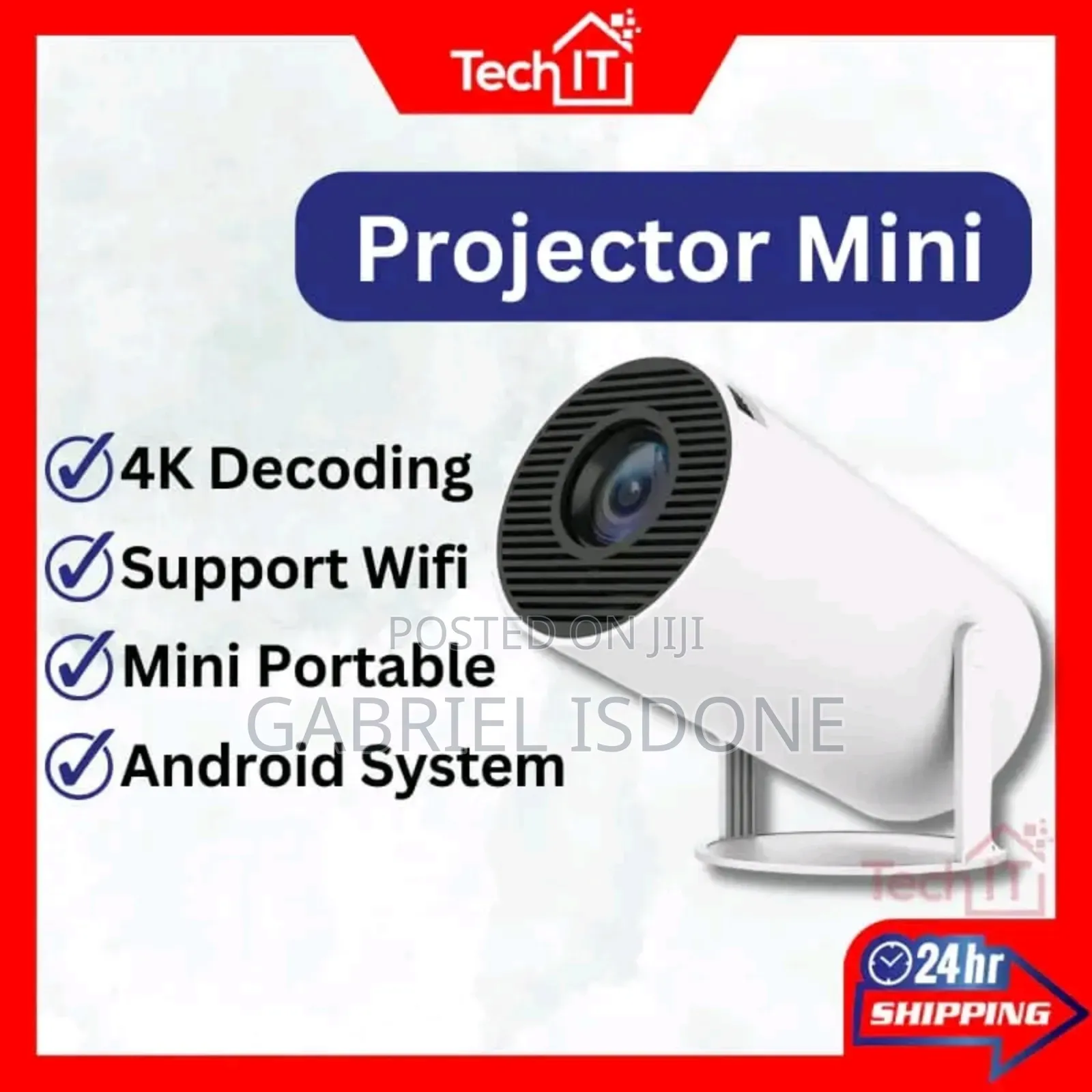 Mini Video Projector True . Screen,Netflix, Youtube, HDMI,