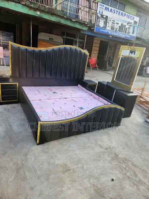High Quality 6by6 Leather Bed Stand