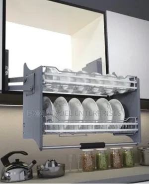 Pull Down Cabinet Plate Rack