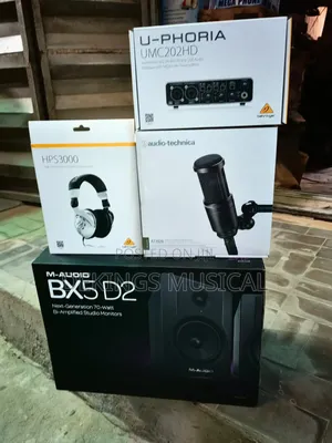 Complete Studio Monitor Bundle Pack Headphone Microphone