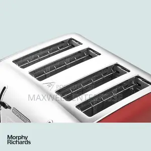 Morphy Richards Venture Red 4 Slice Toaster