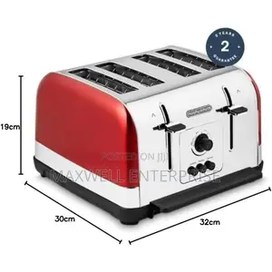 Morphy Richards Venture Red 4 Slice Toaster