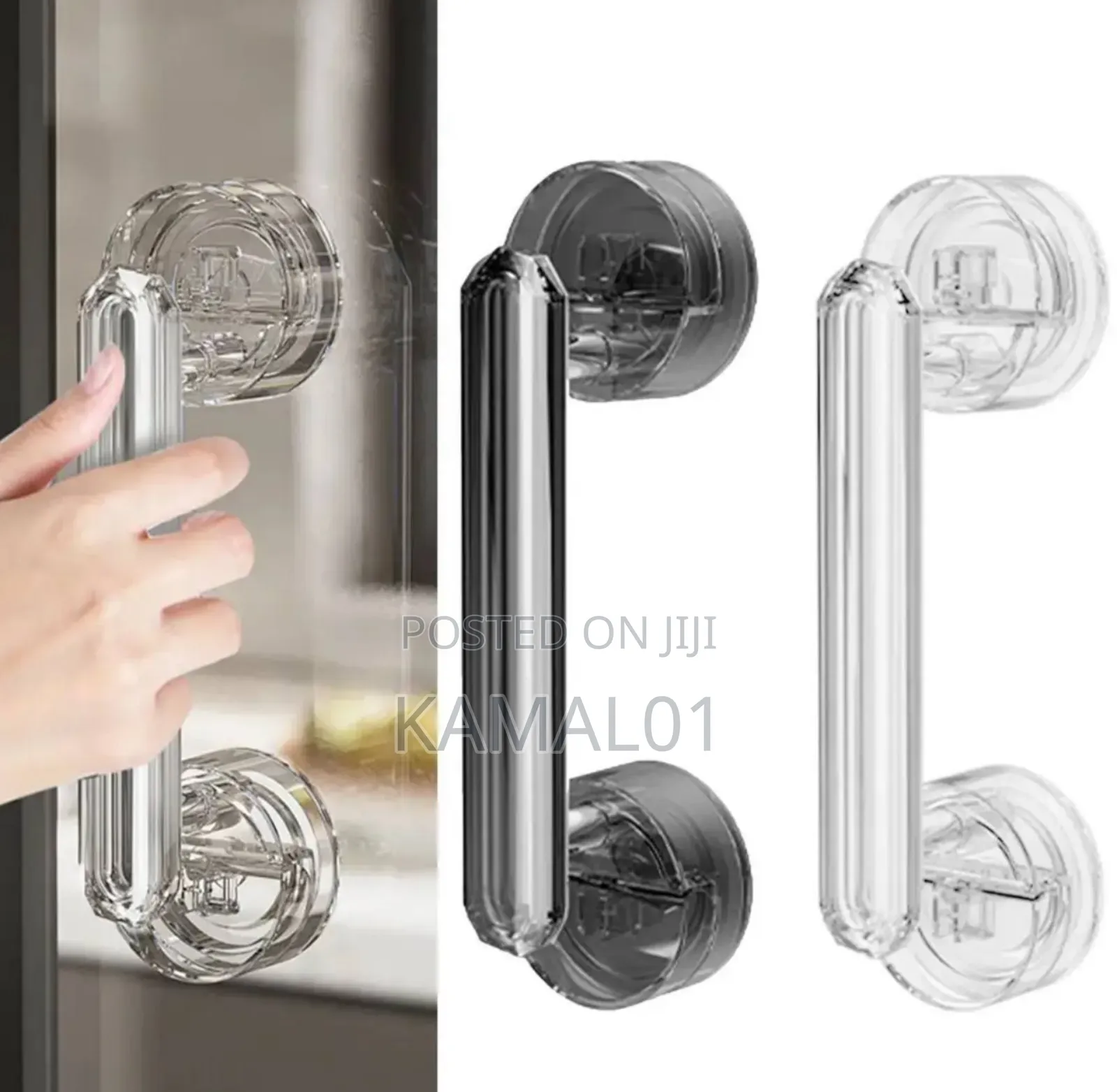 Strong Suction Door Handle, No-Punching Waterproof
