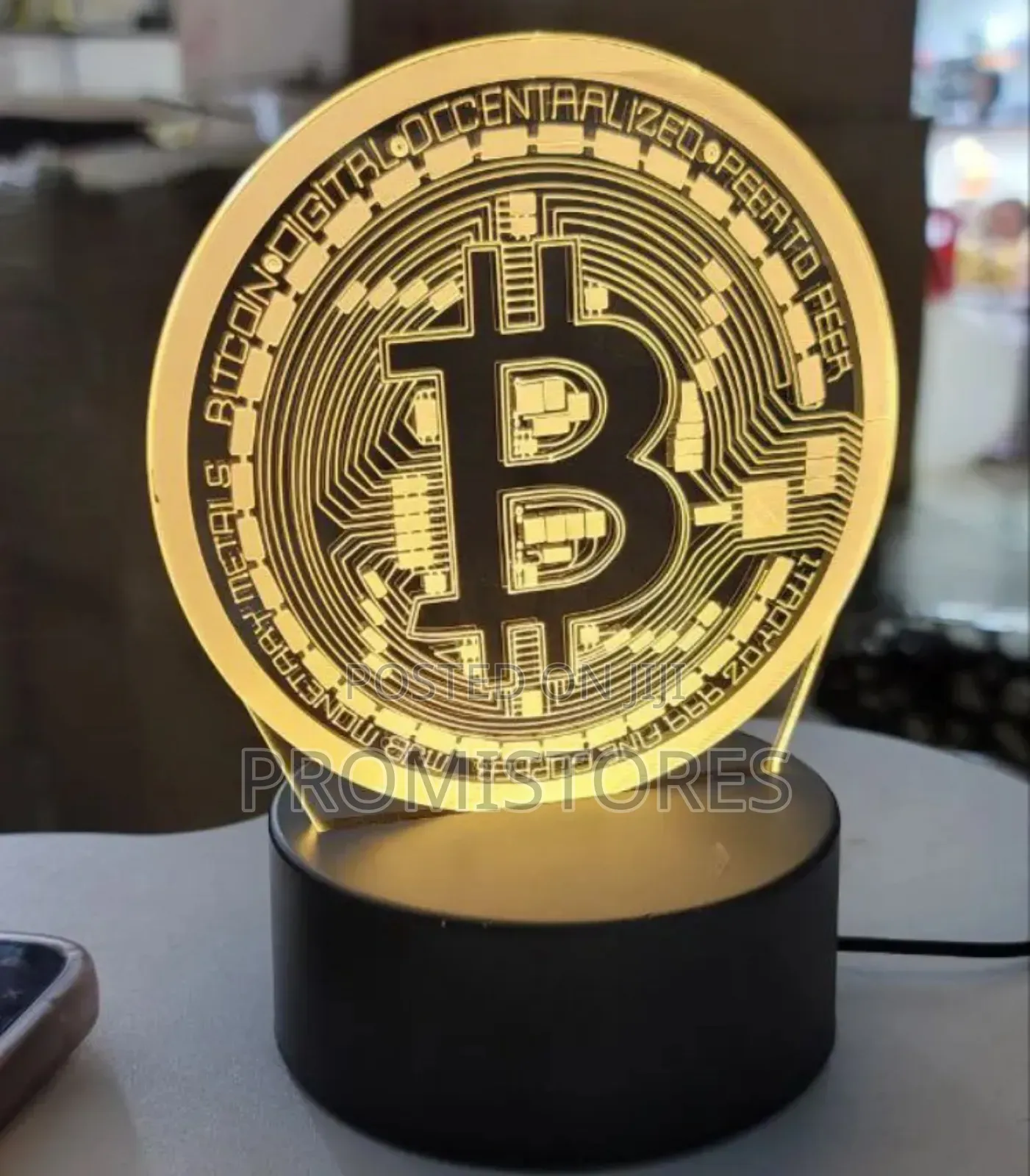 BITCOIN 3D Creative Virtualisation Lamp