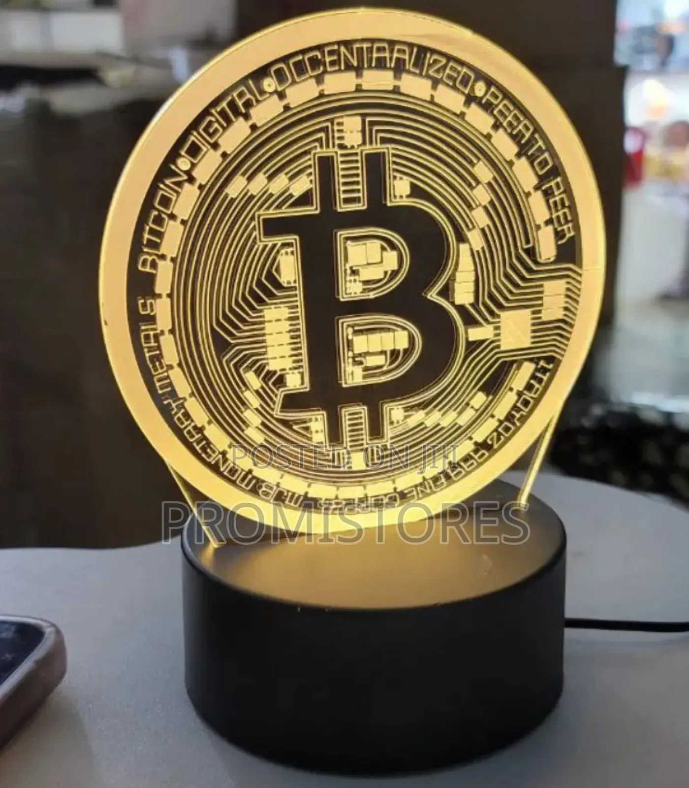 BITCOIN 3D Creative Virtualisation Lamp