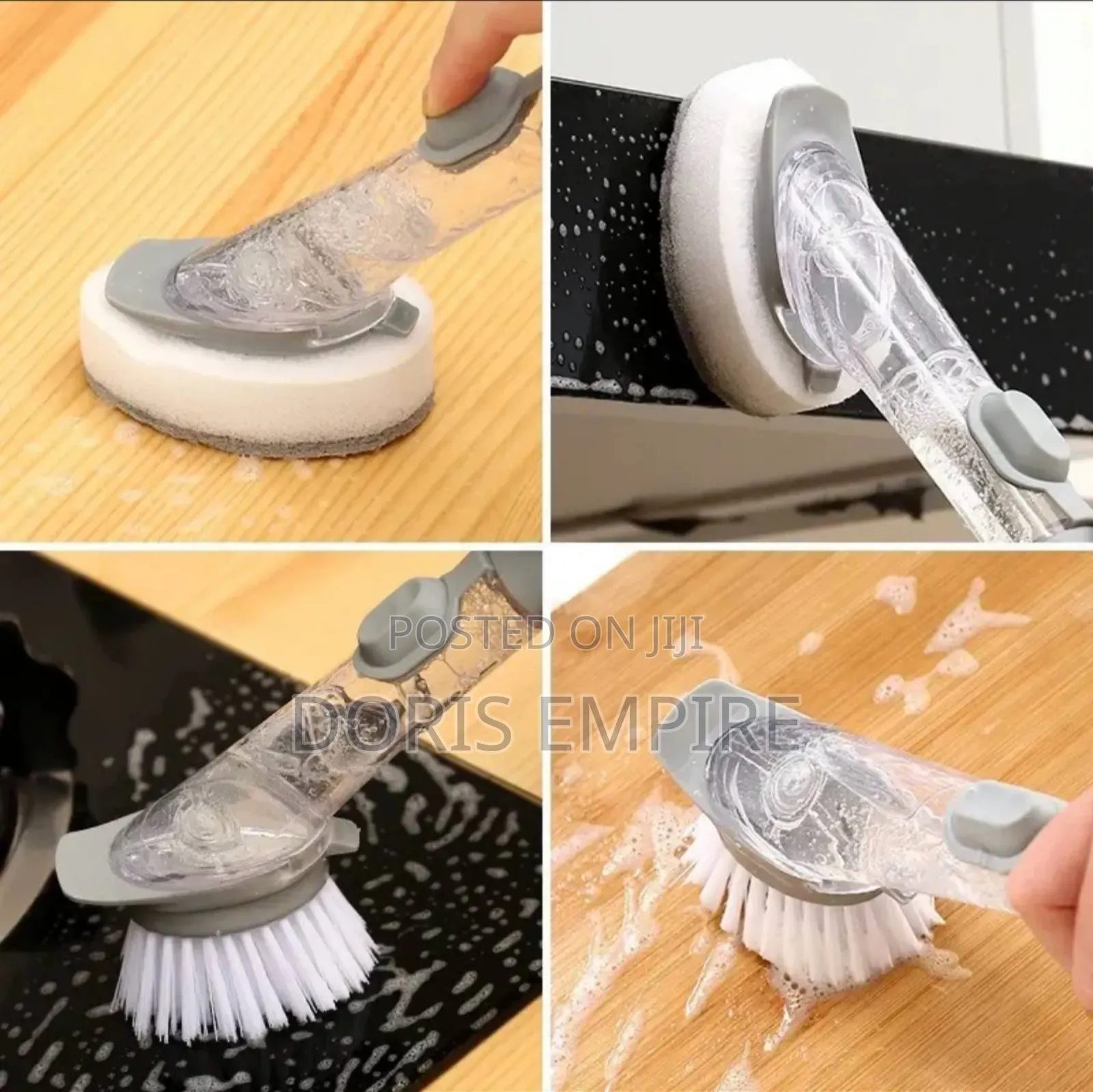 Kitchen Cleaning Brush 2 in 1 Long Handle Cleaning